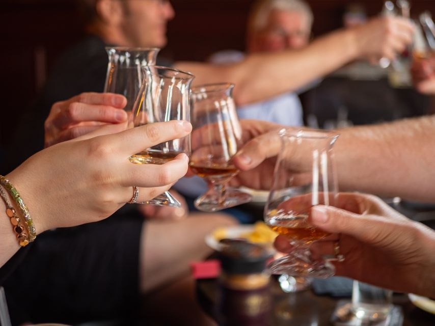 2-Hour Deluxe Whiskey & Food Tasting - The food pairings: cheese, soda bread, and chocolates that do real work