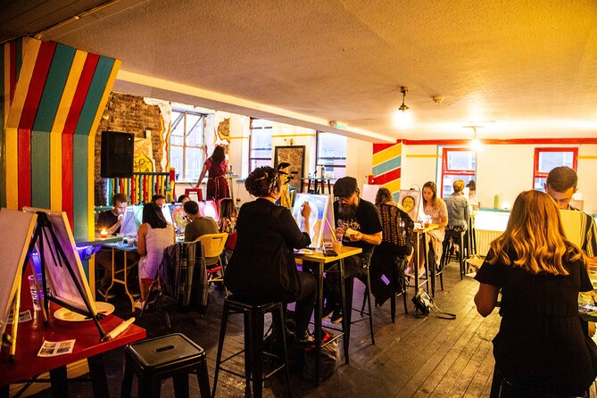 Drink & Draw: Paint A Masterpiece - How the Painting Session Really Works (It’s Guided, Not Technical)