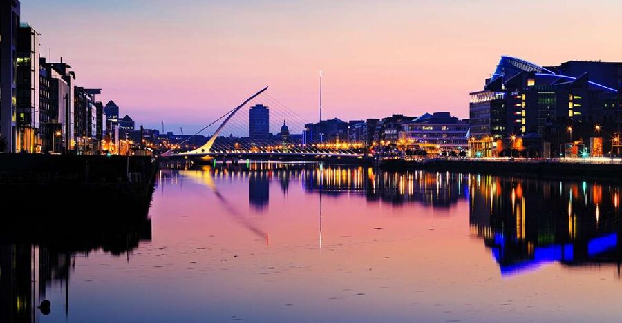 Dublin: Big Bus Panoramic Night Tour with Live Guide - North-city highlights: GPO, EPIC, and the dockyard vibe