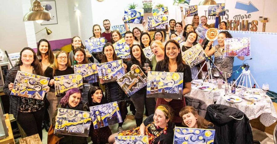 Dublin: Drinking and Painting Party with Art Instructor - Key highlights you will feel right away