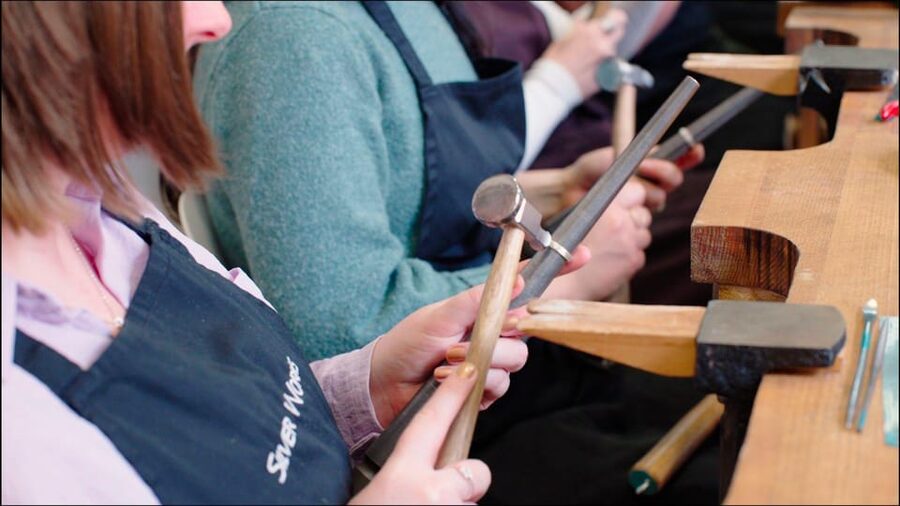 Dublin: Forge a Silver Ring Workshop on George's Street - Making it yours: curves, textures, and planishing