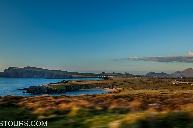 Full-Day Tour of the Dingle Peninsula, Slea Head, and Inch Beach - Inch Beach mood: wind, surfers, kite flyers, and quick photo stops