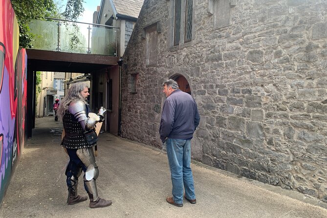 Knight For Hire Tour - Meeting at Canal Square, with Kilkenny Castle looming nearby
