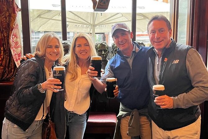 The Perfect Pint Pub Tour - Quays drive-by, the River Liffey bridges, and city orientation